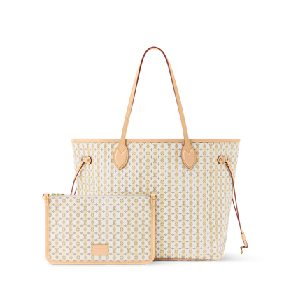 Women's Neverfull MM Banana Monogram Coated Canvas Tote Bag M28457