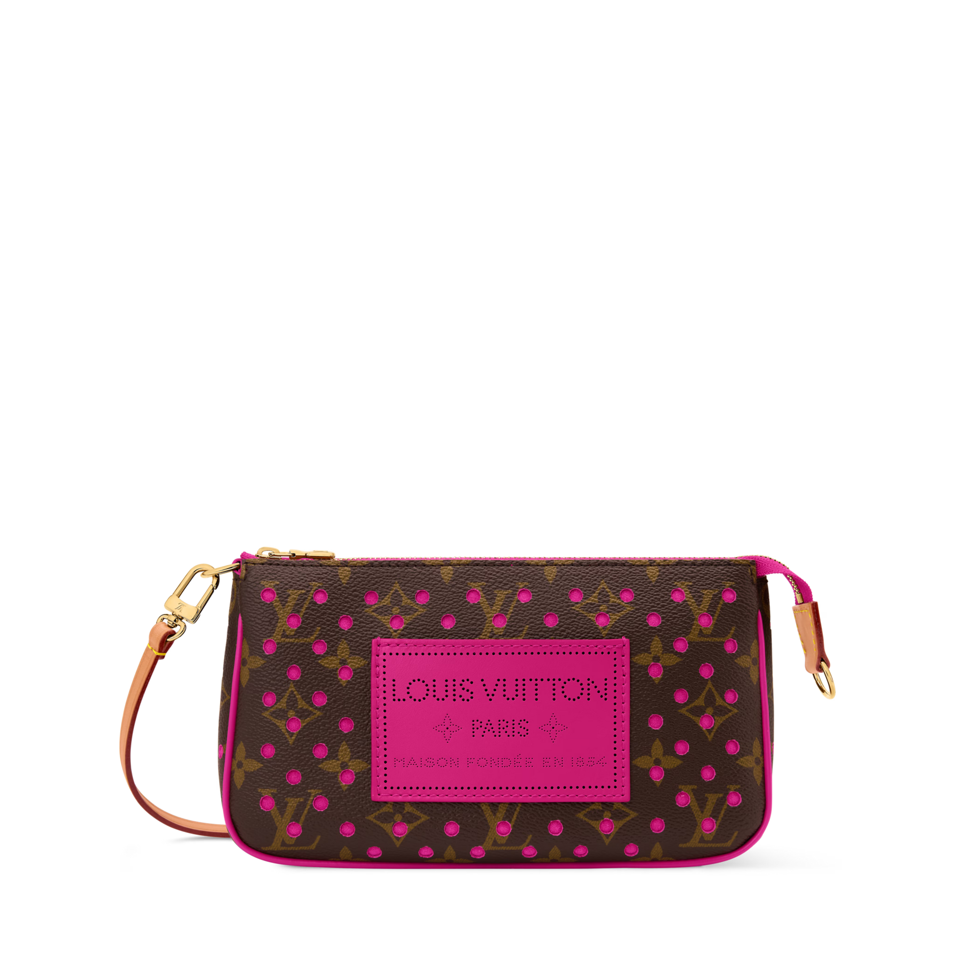 Women's Pochette Accessoires Monogram Perfo Pop Crush Chain Wallet