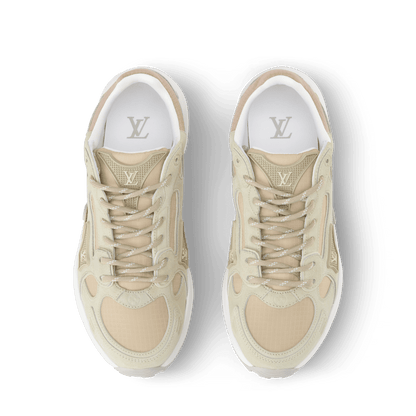 Women's LV Olympia Beige Suede Calf Leather Sneaker 1AJPA7