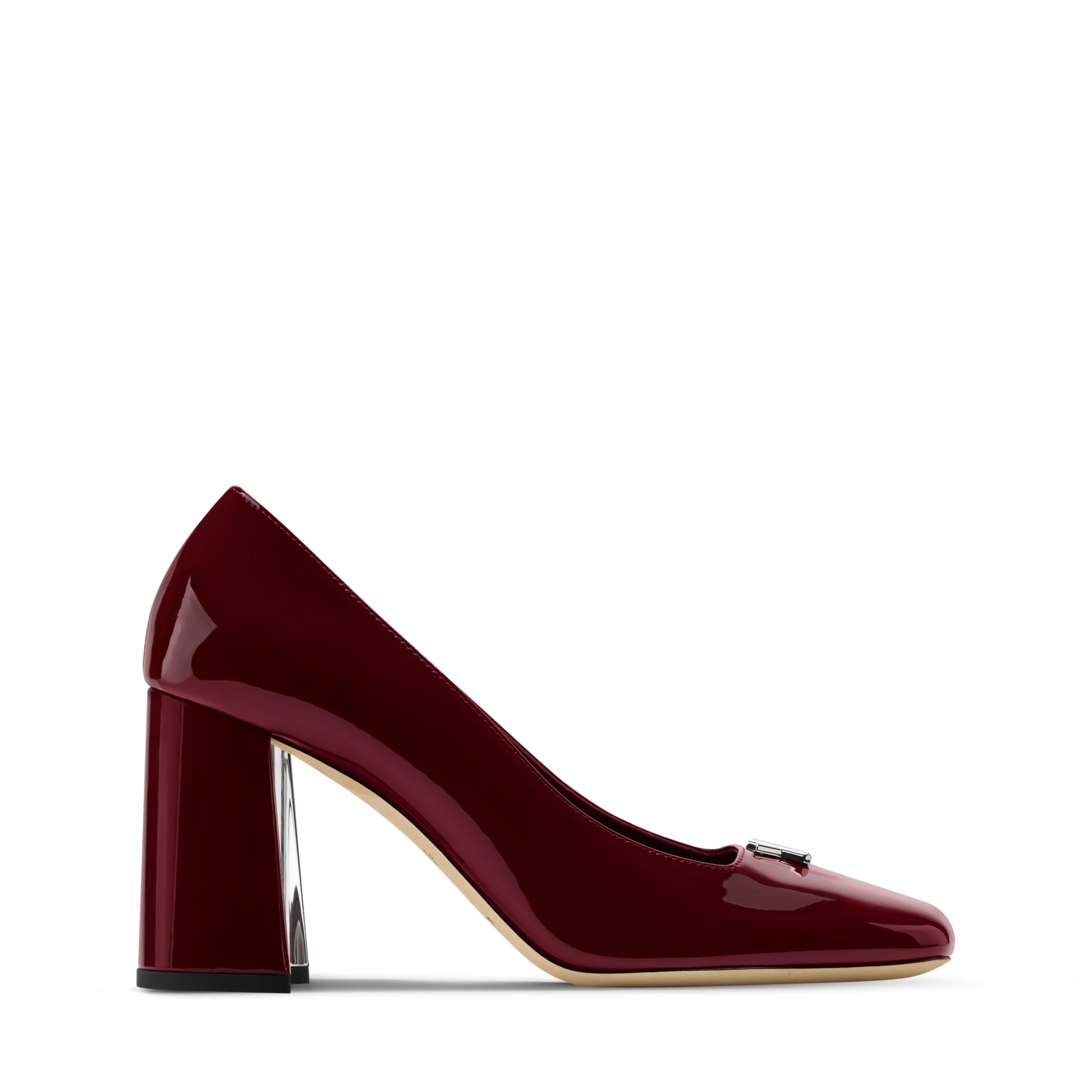 Women's Swing Bordeaux Patent Calf Leather Pump 1AJMLE