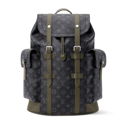Men's Christopher MM Backpack Monogram Eclipse Canvas Khaki