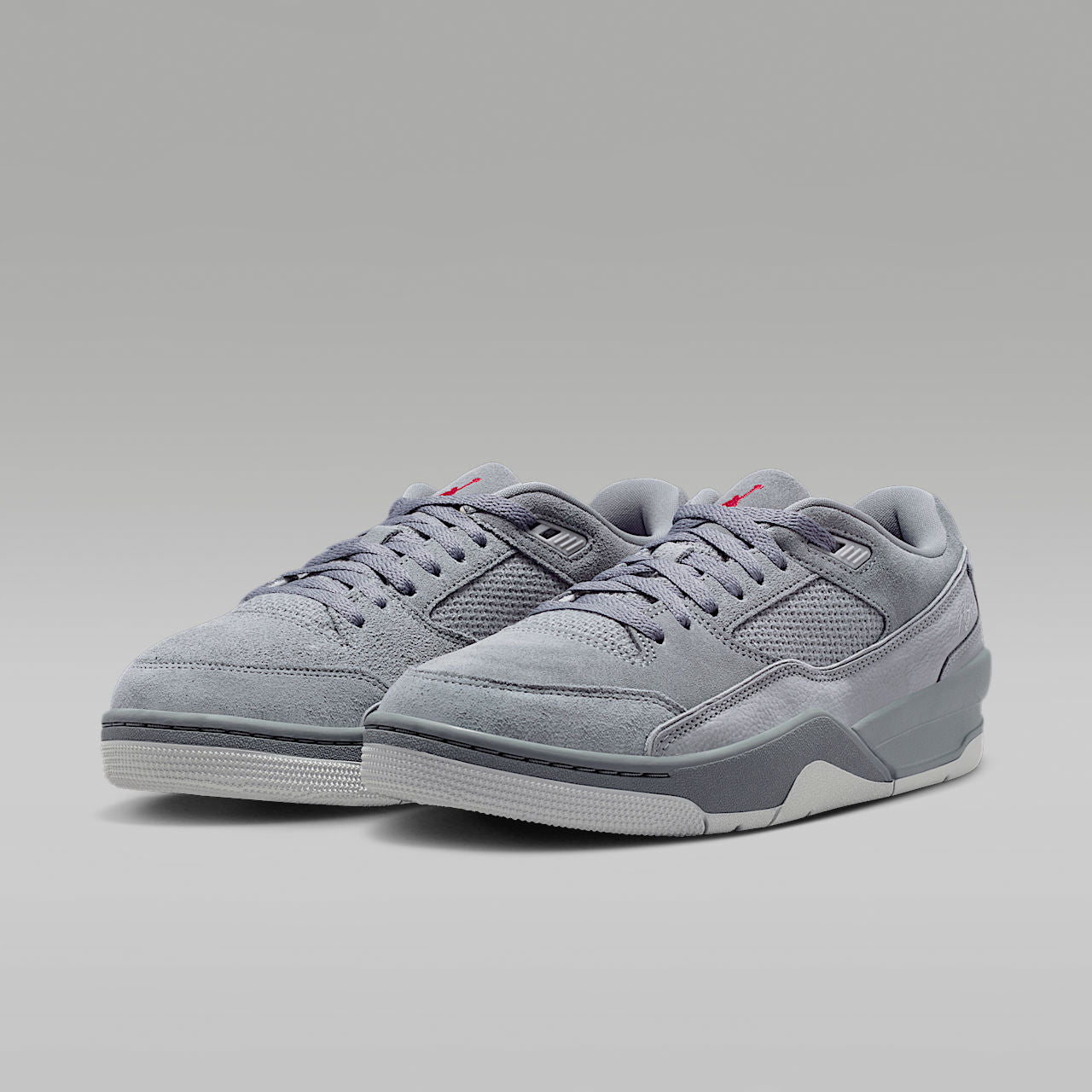 Flight Court Men's Shoes Cool Grey Leather Suede