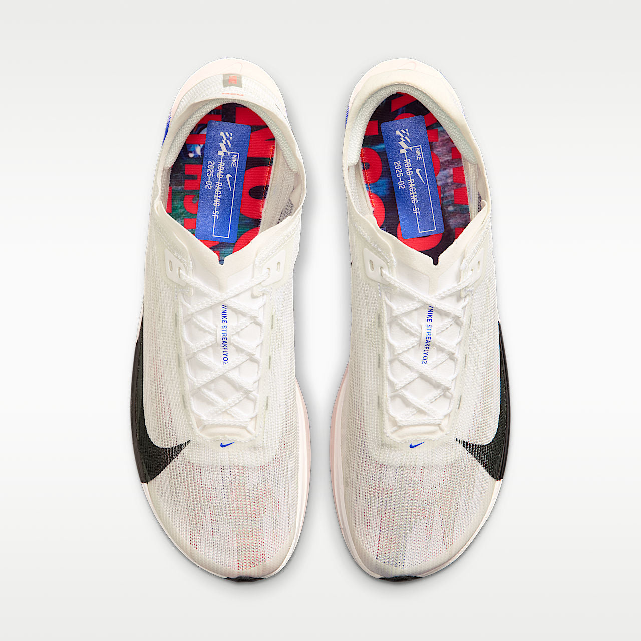 Streakfly 2 Men's Road Racing Shoes White Racer Blue Bright Crimson Black