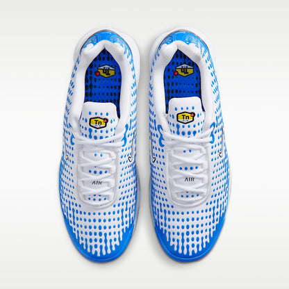 Air Max Plus VII Men's Shoes White/Blue Crystal/Metallic Silver/White