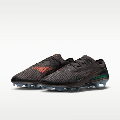 Phantom 6 Low Elite LV8 Firm-Ground Soccer Cleats Gripknit Medium Ash/Black/Gold Amber
