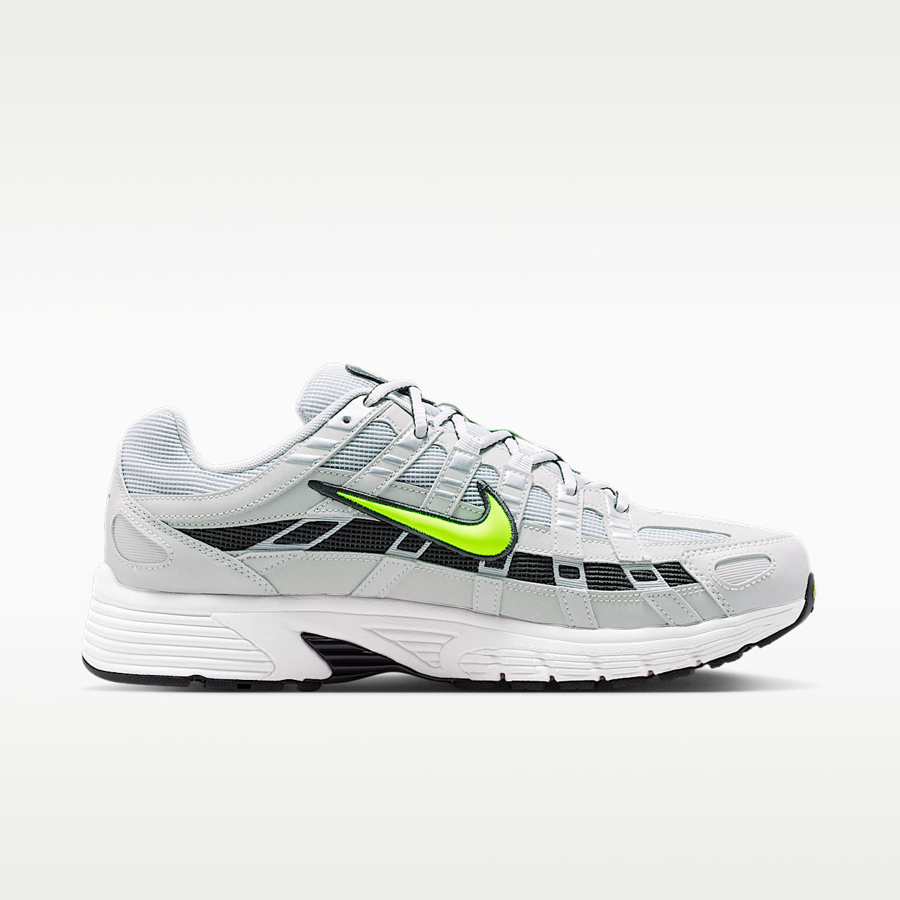 P-6000 SE Men's Reflective Sneakers Grey Fog/Dark Smoke/Summit White/Volt