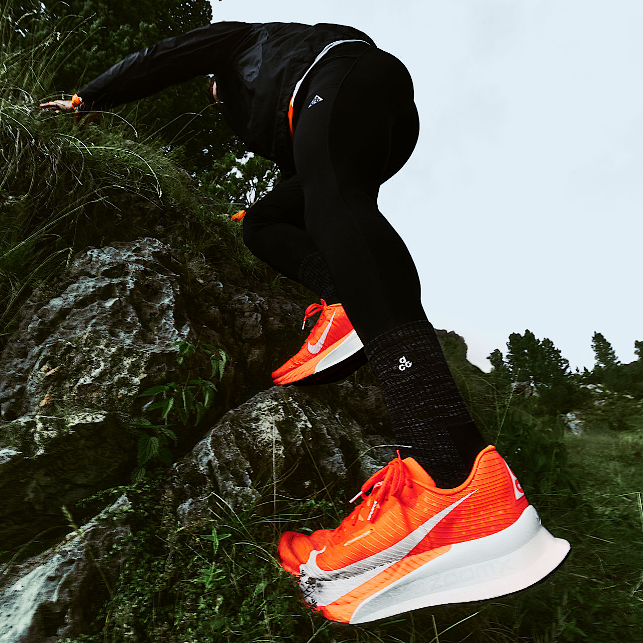 Unisex Ultrafly Trail Racing Shoes Hyper Crimson/Total Orange/Vivid Purple/White