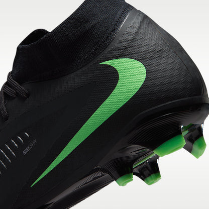 Phantom 6 High Academy Multi-Ground Soccer Cleats Black/Black/Illusion Green