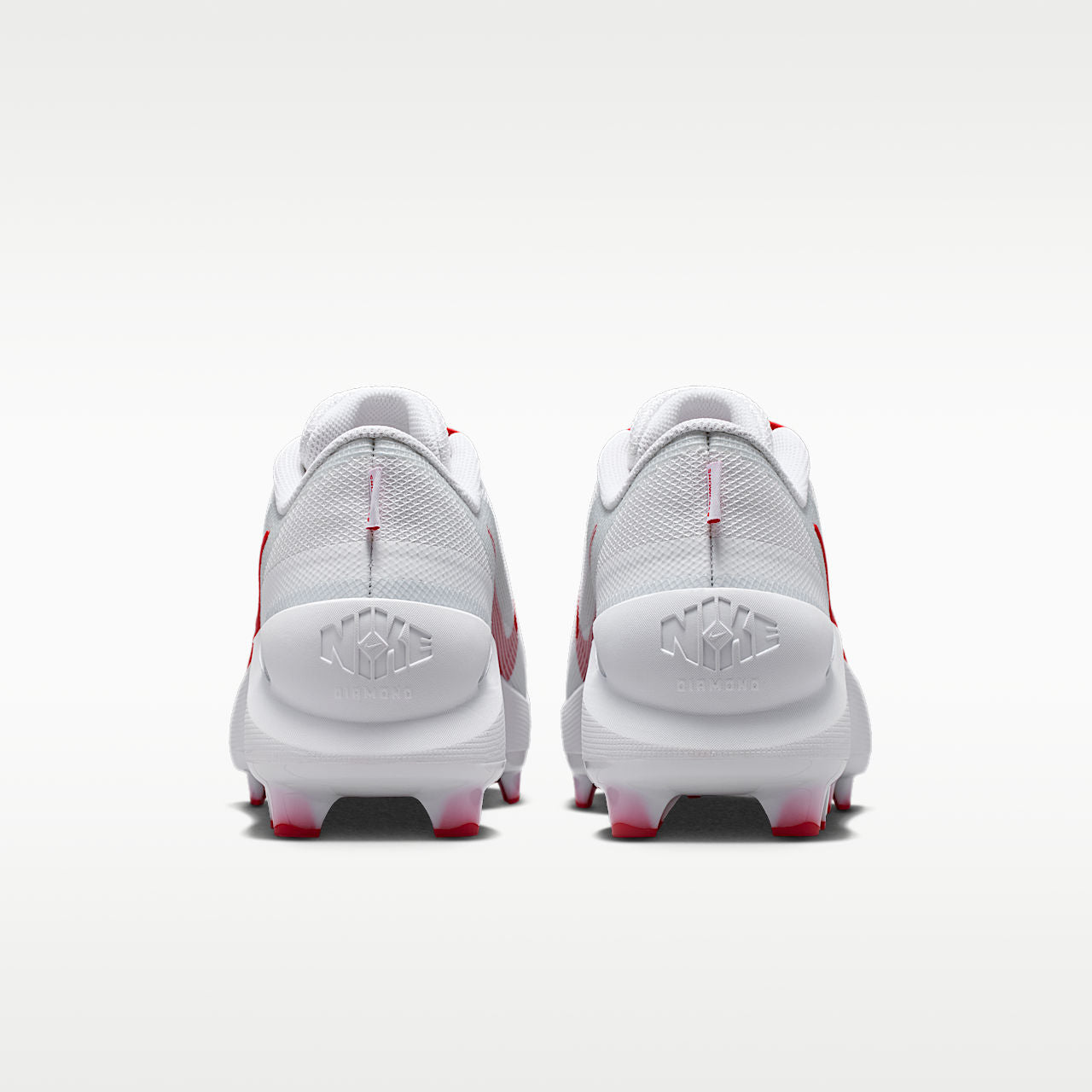 Unisex Diamond Showcase MCS Baseball Cleats White/University Red