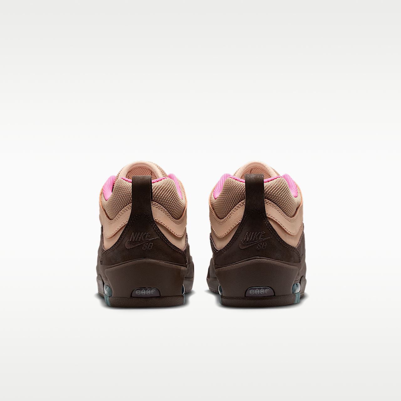 Air Max Ishod Skate Shoes - Hemp/Pinksicle/University Gold/Baroque Brown