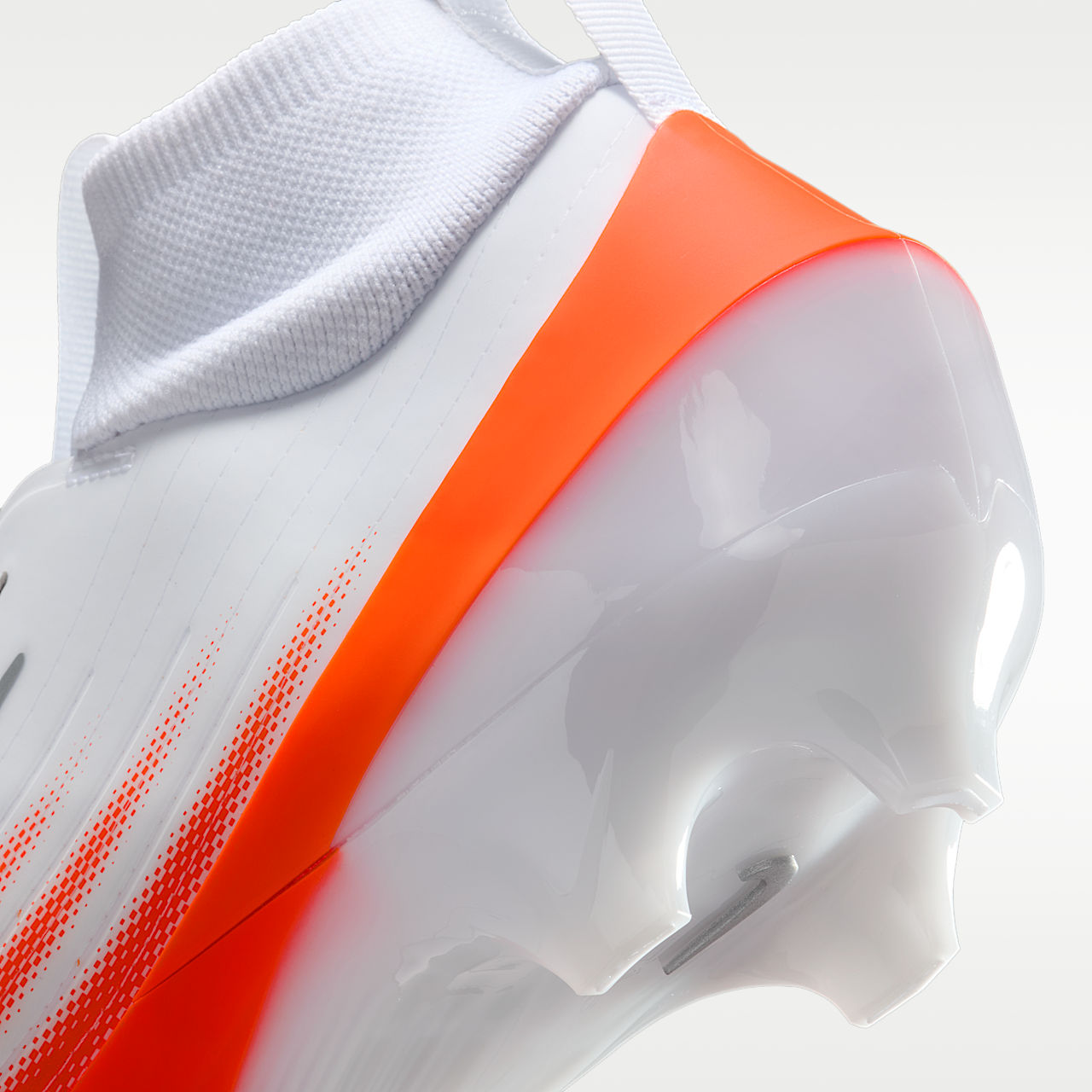 Vapor Pro 1 Football Cleats White/Safety Orange/Metallic Silver/Black