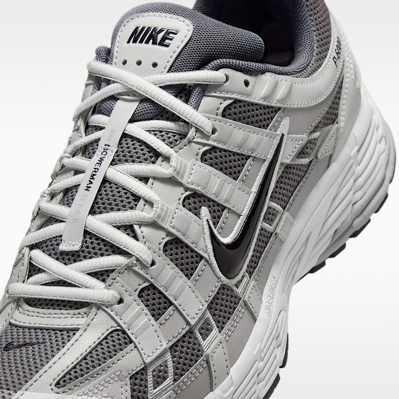 P-6000 Shoes Atmosphere Grey Pencil Point Vast Grey Black
