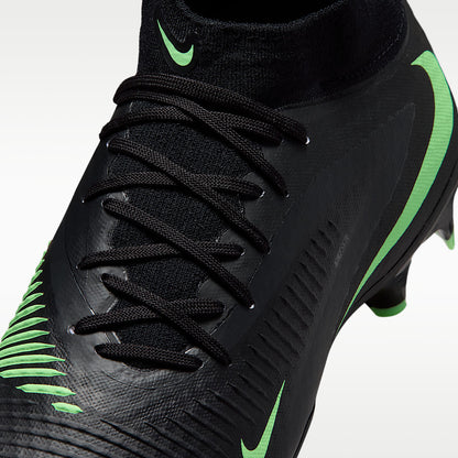 Phantom 6 High Academy Multi-Ground Soccer Cleats Black/Black/Illusion Green