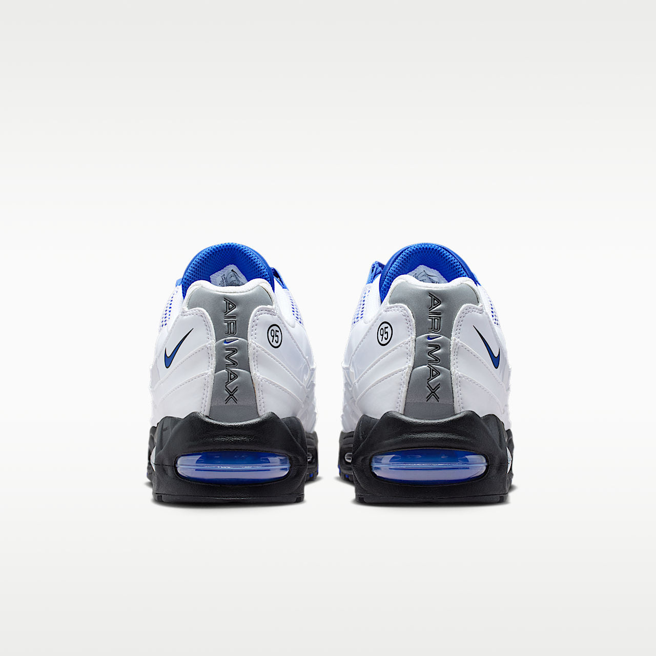 Air Max 95 Big Bubble Men's Shoes White/Black/Metallic Silver/Racer Blue
