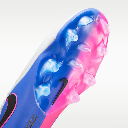 Tiempo Maestro Elite Firm-Ground Low-Top Soccer Cleats White/Racer Blue