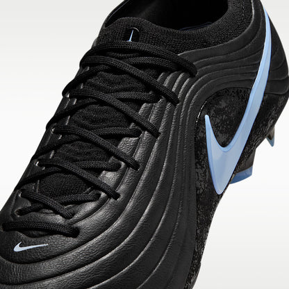 Tiempo Maestro Elite Low-Top Soccer Cleats TECHLEATHER Black/Ice Blue