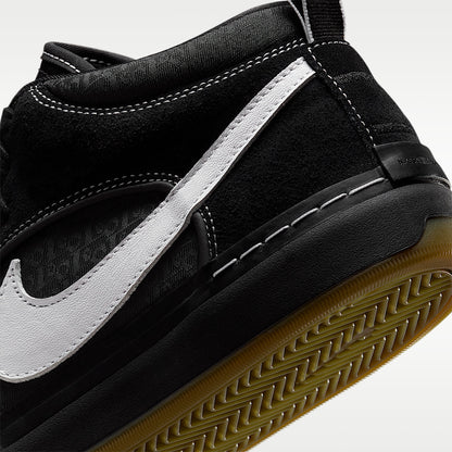 Unisex SB React Leo Skate Shoes Black/Gum Light Brown/White