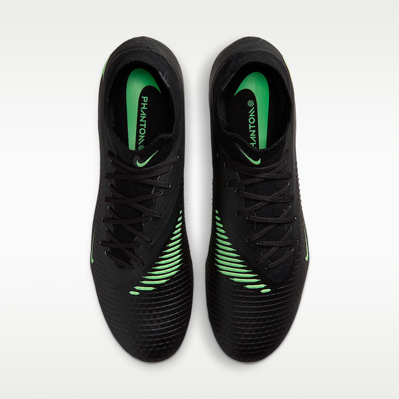 Phantom 6 High Academy Multi-Ground Soccer Cleats Black/Black/Illusion Green