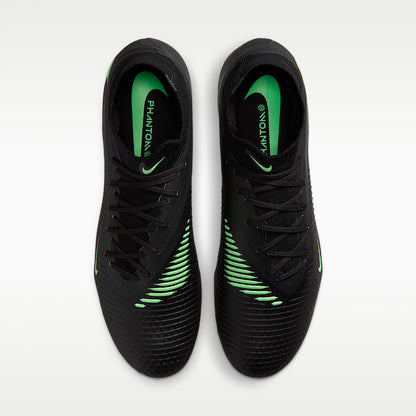 Phantom 6 High Academy Multi-Ground Soccer Cleats Black/Black/Illusion Green