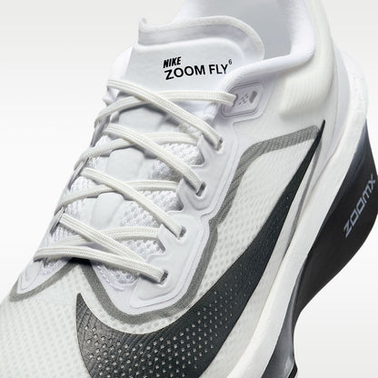 Zoom Fly 6 Men's Road Racing Shoes White/Smoke Grey