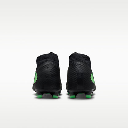 Phantom 6 High Academy Multi-Ground Soccer Cleats Black/Black/Illusion Green