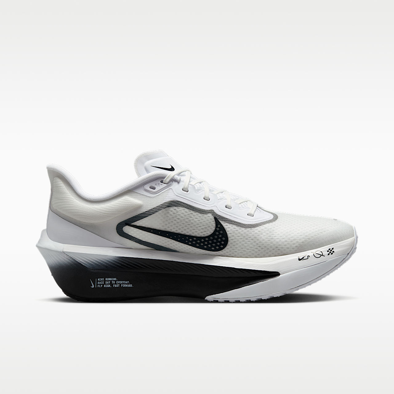 Zoom Fly 6 Men's Road Racing Shoes White/Smoke Grey