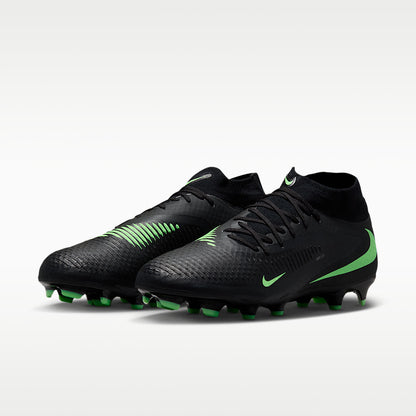 Phantom 6 High Academy Multi-Ground Soccer Cleats Black/Black/Illusion Green