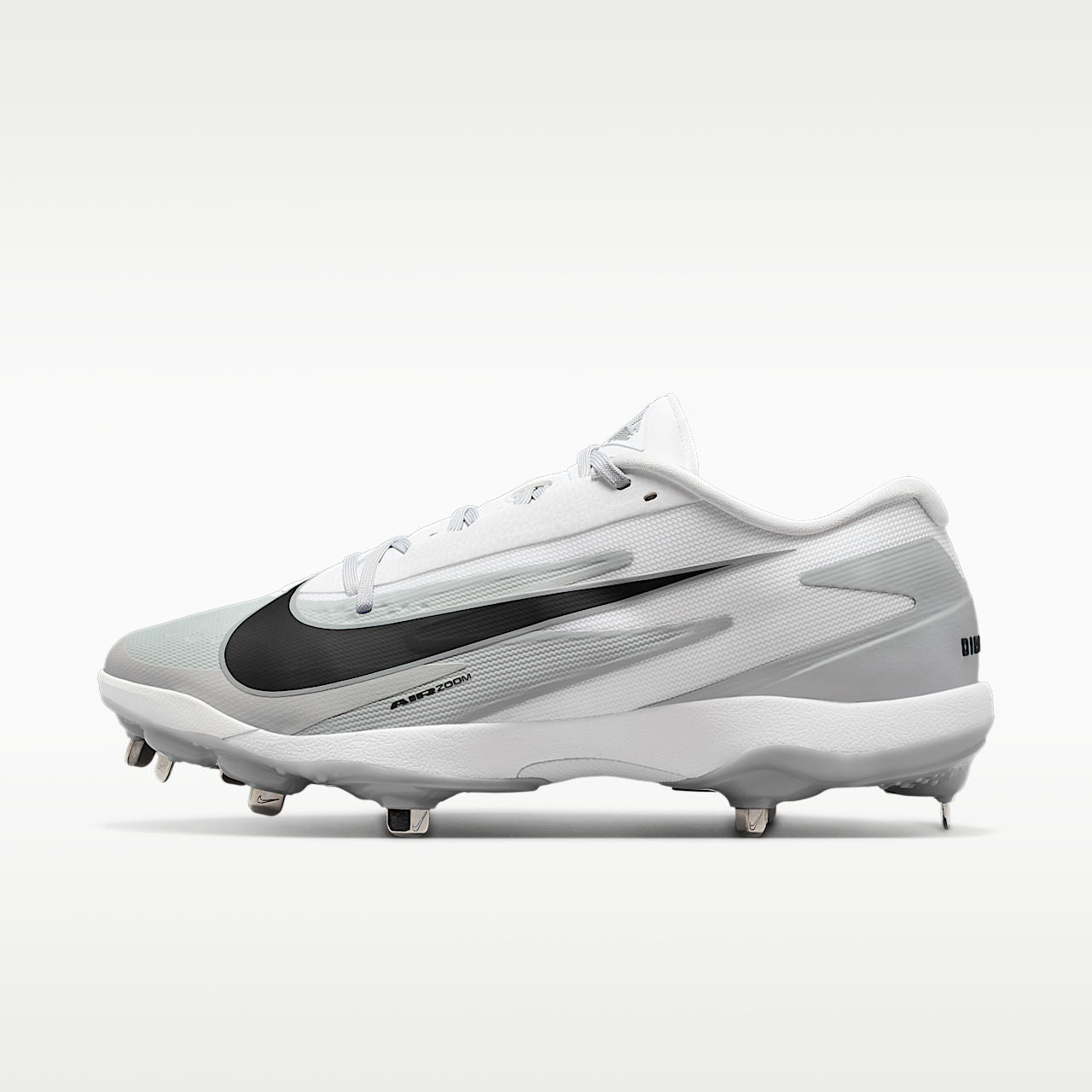 Diamond Standout MTL Baseball Cleats Wolf Grey White Black