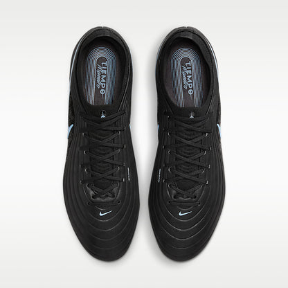 Tiempo Maestro Elite Low-Top Soccer Cleats TECHLEATHER Black/Ice Blue