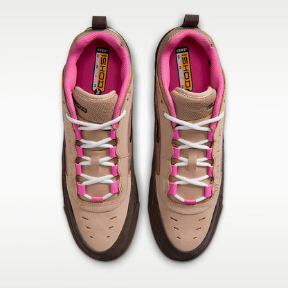 Air Max Ishod Skate Shoes - Hemp/Pinksicle/University Gold/Baroque Brown