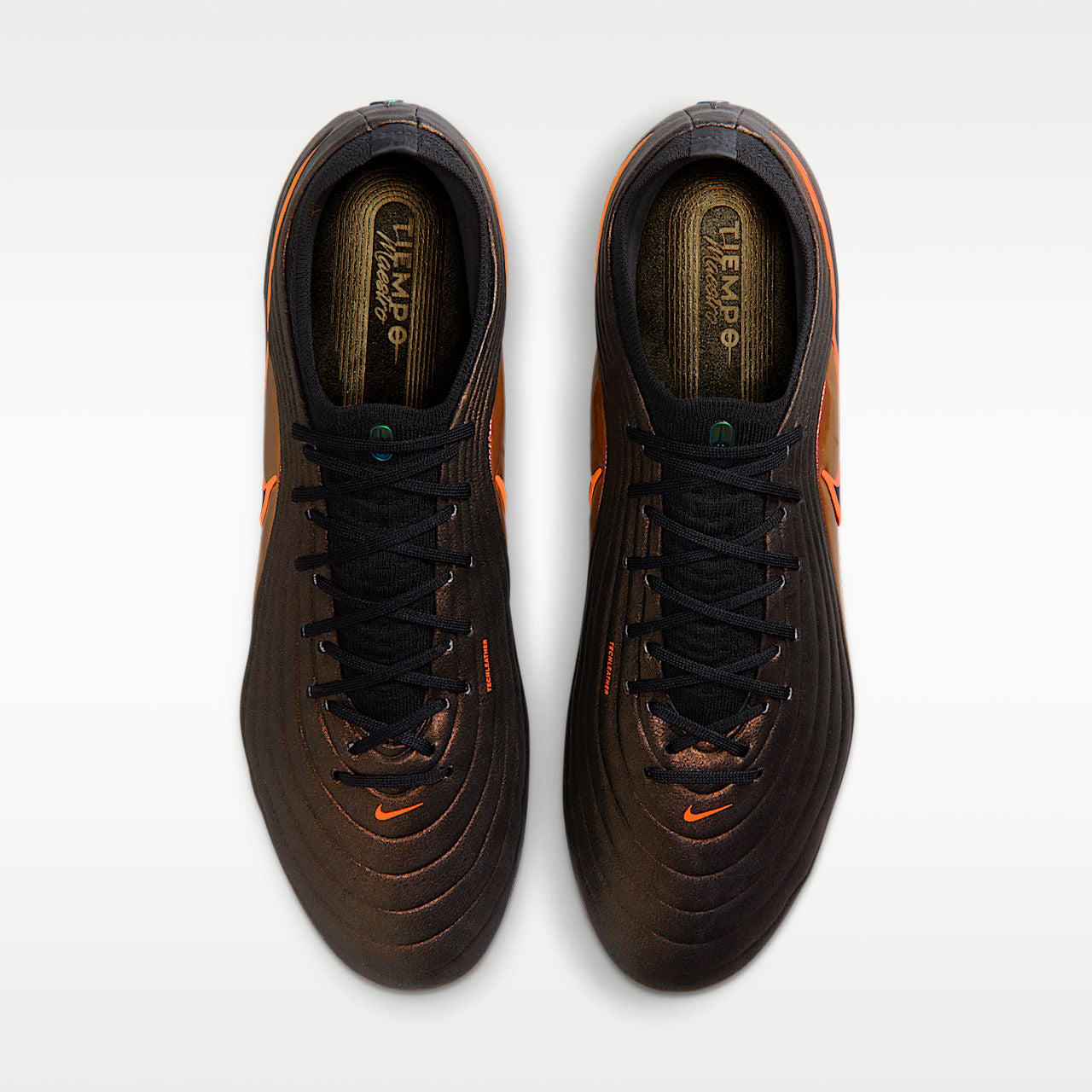 Tiempo Maestro Elite LV8 Firm-Ground Soccer Cleats Black/Hyper Crimson/Laser Orange