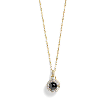 Personalized PavĂ© Circle Photo Necklace