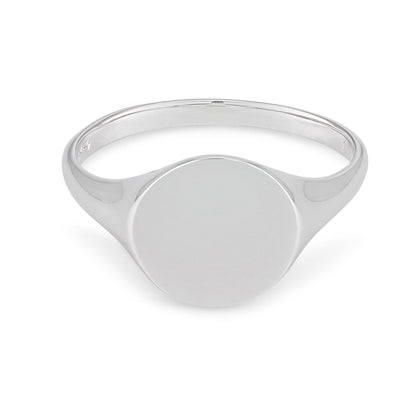 Engravable Circle Signet Ring