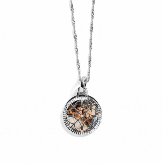 Personalized Filigree Photo Necklace