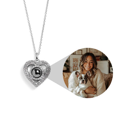 Personalized PavĂ© Heart Necklace