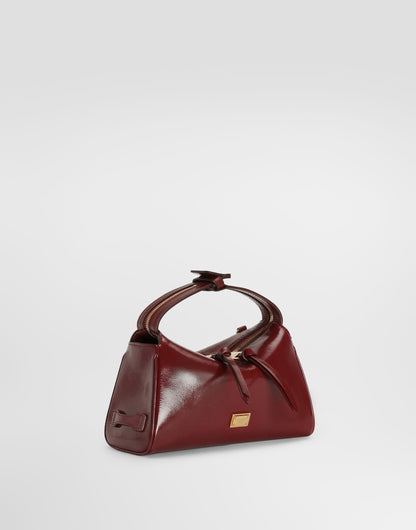 Mini Vittoria Handbag Calfskin Red Vintage Brass Hardware