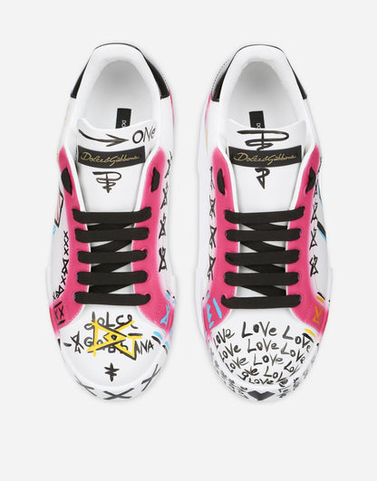 Portofino Limited Edition Calfskin Sneakers Multicolor Men's