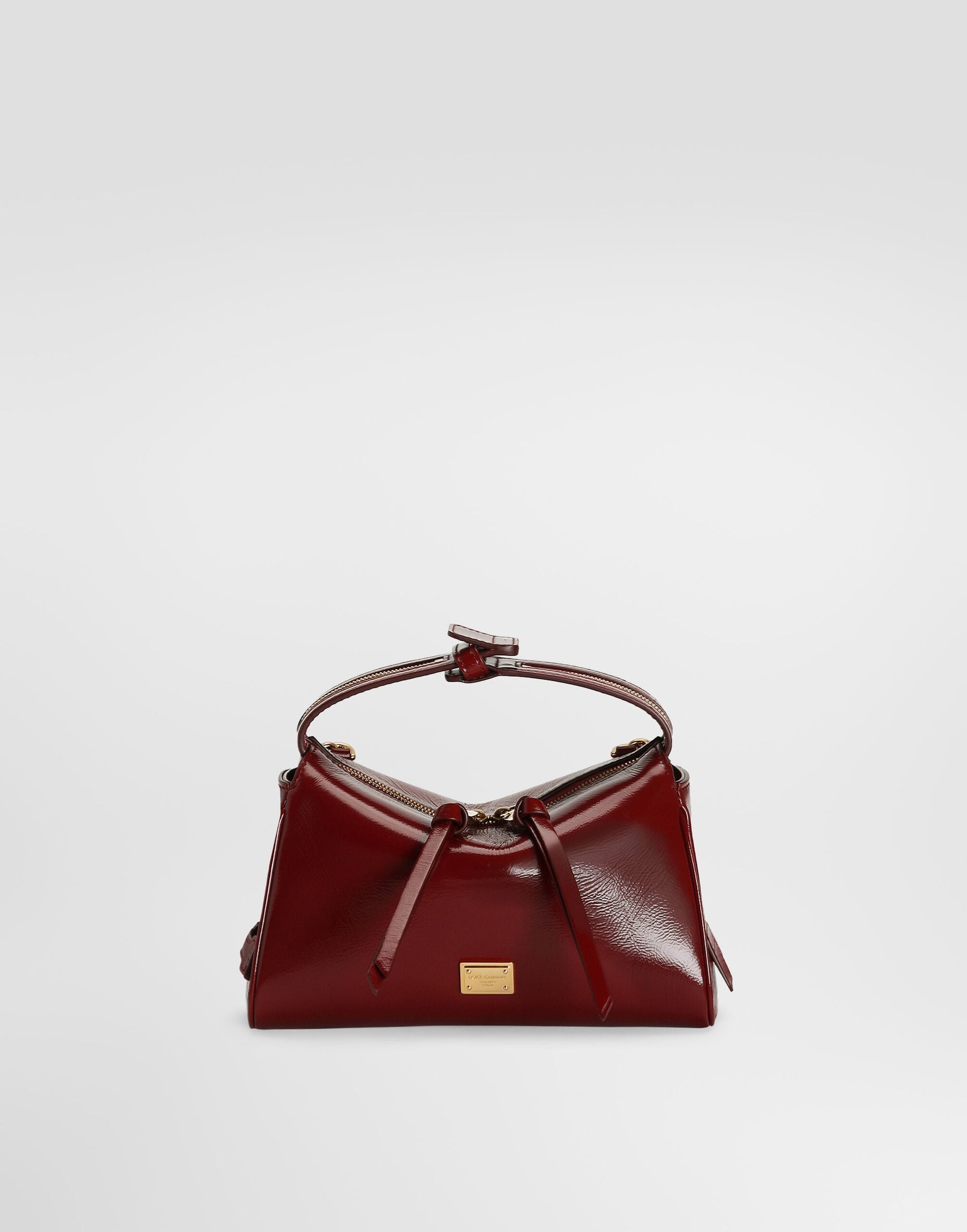 Mini Vittoria Handbag Calfskin Red Vintage Brass Hardware