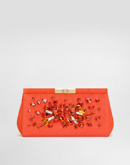 Marlene Shoulder Bag Embroidered Brocade Multicolor Light Gold Hardware