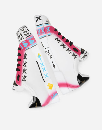Portofino Limited Edition Calfskin Sneakers Multicolor Men's