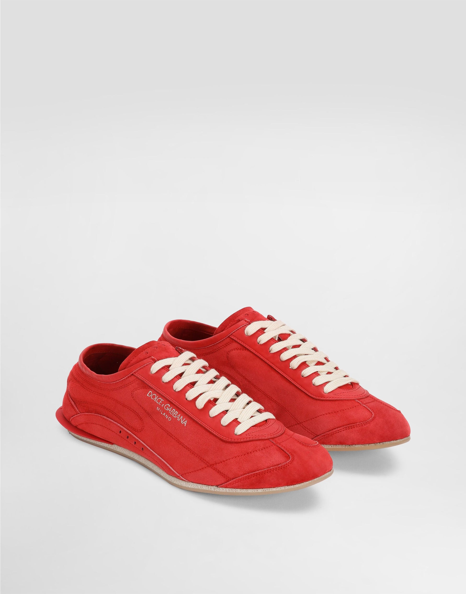 Men's Gimondi Suede Lace-Up Shoes Red