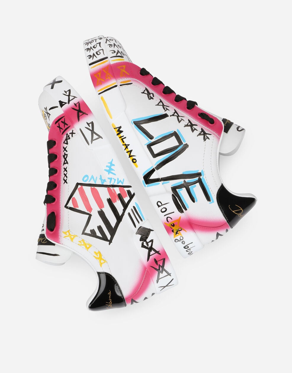 Portofino Limited Edition Calfskin Sneakers Multicolor Men's