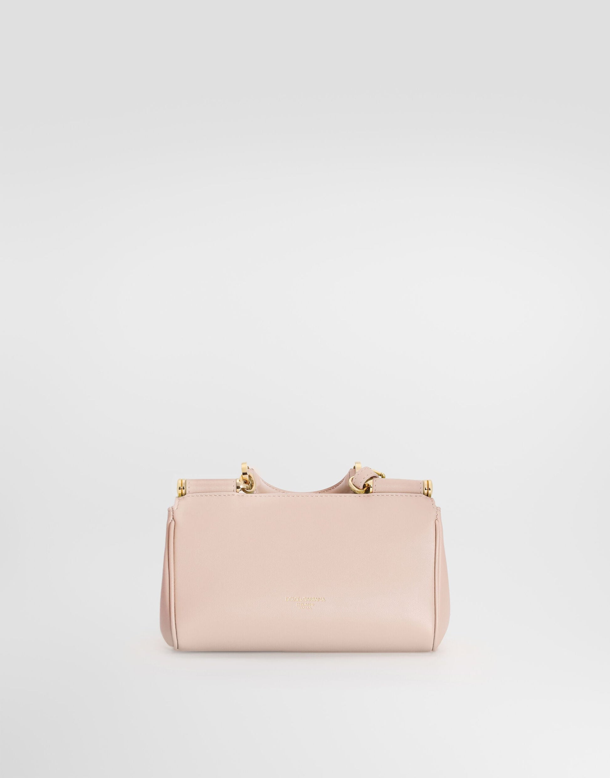 Mini My Sicily Handbag Plongé Calfskin Beige Vintage Brass Hardware
