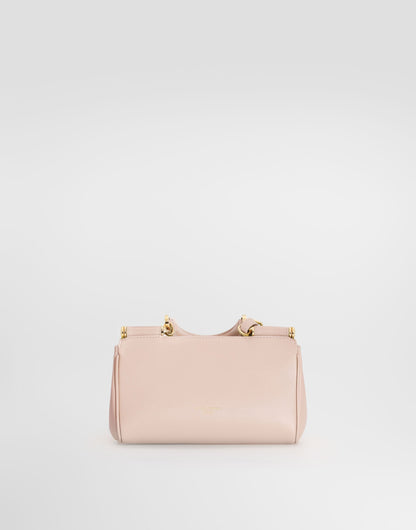 Mini My Sicily Handbag Plongé Calfskin Beige Vintage Brass Hardware