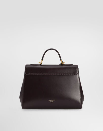 Marlene Handbag Palmellato Calfskin Bordeaux Vintage Brass-Toned Hardware