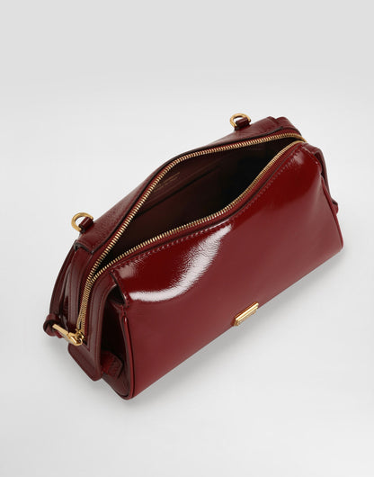 Mini Vittoria Handbag Calfskin Red Vintage Brass Hardware