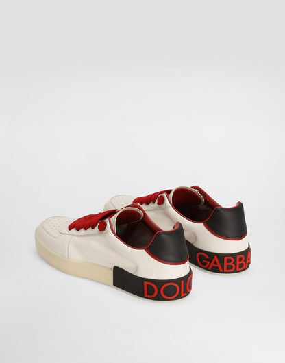 Portofino Nappa Leather Men's Low-Top Sneakers Multicolor