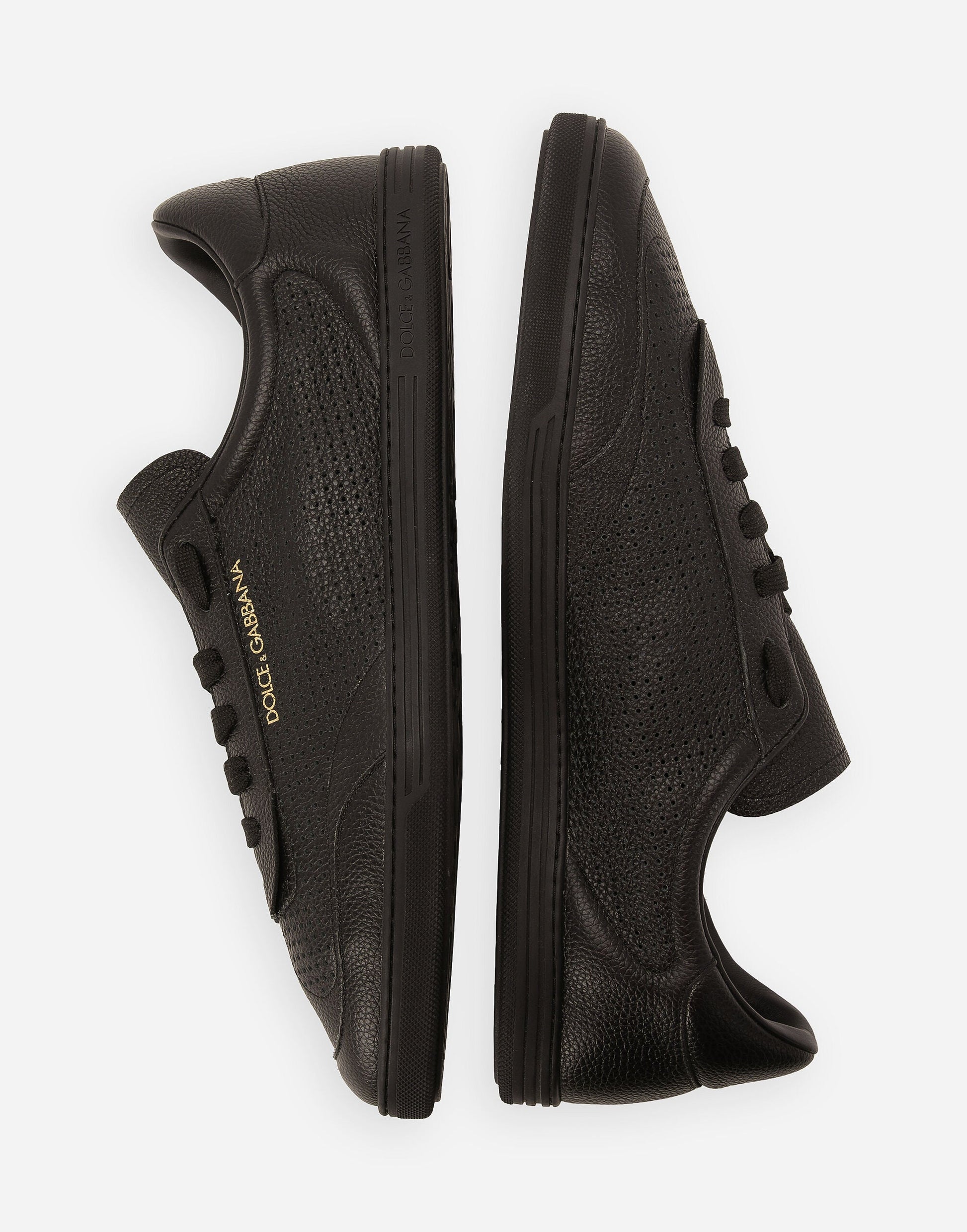 Men's Saint Tropez Sneakers Perforated Calfskin Black
