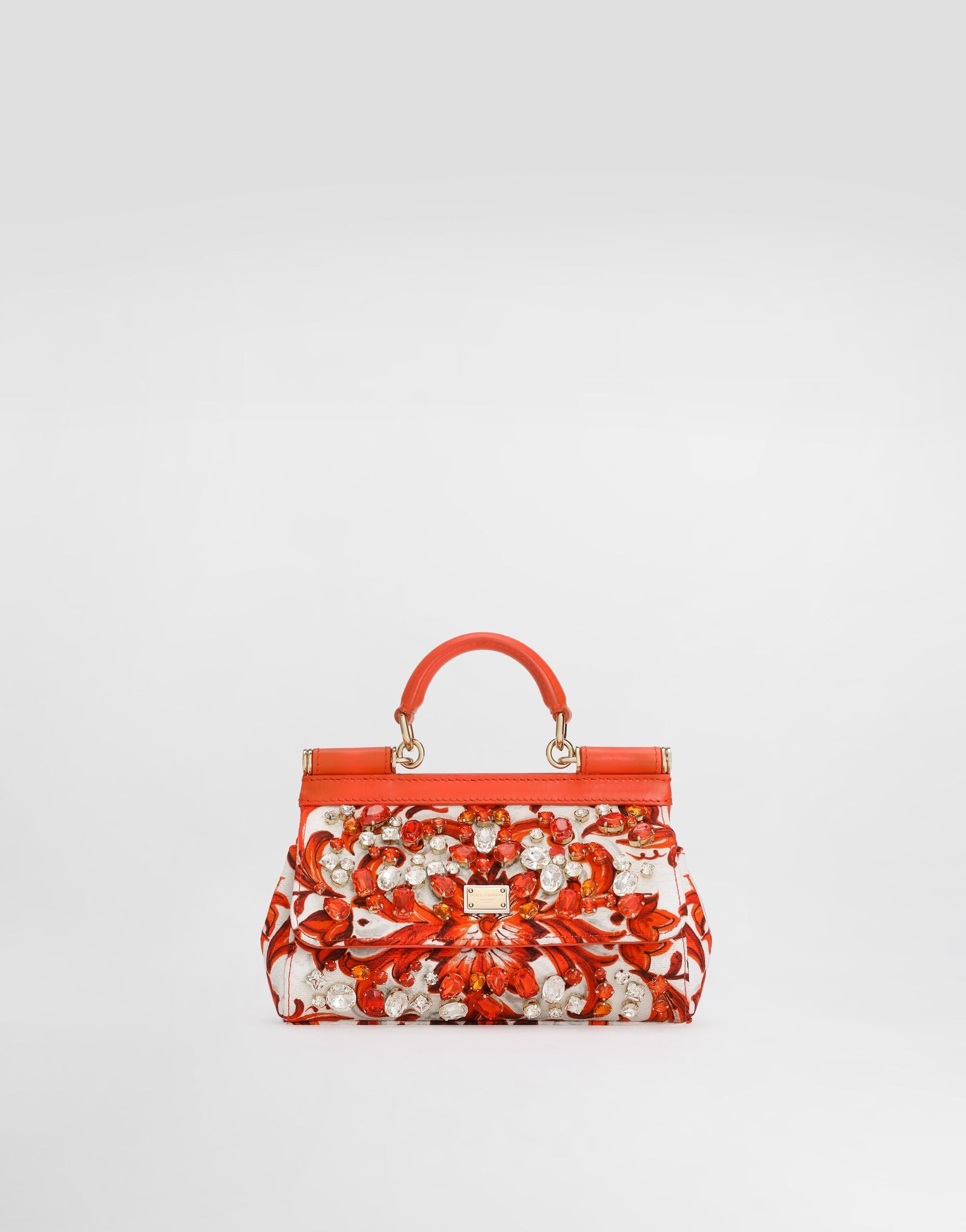 Mini Sicily Handbag Leather Multicolor Gold-Toned Hardware