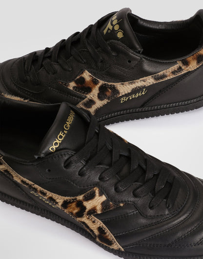 Calfskin Sneakers with TPU Outsole and Leather Insole Multicolor